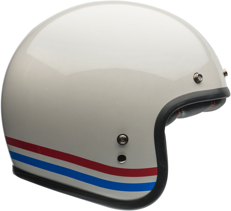 custom seabee motorcycle helmet BEASLEY 502 Scrambler Retro DOT & ECE Certified WOLF BUMBLE-BEE GLOSSY B&Y CUSTOM
