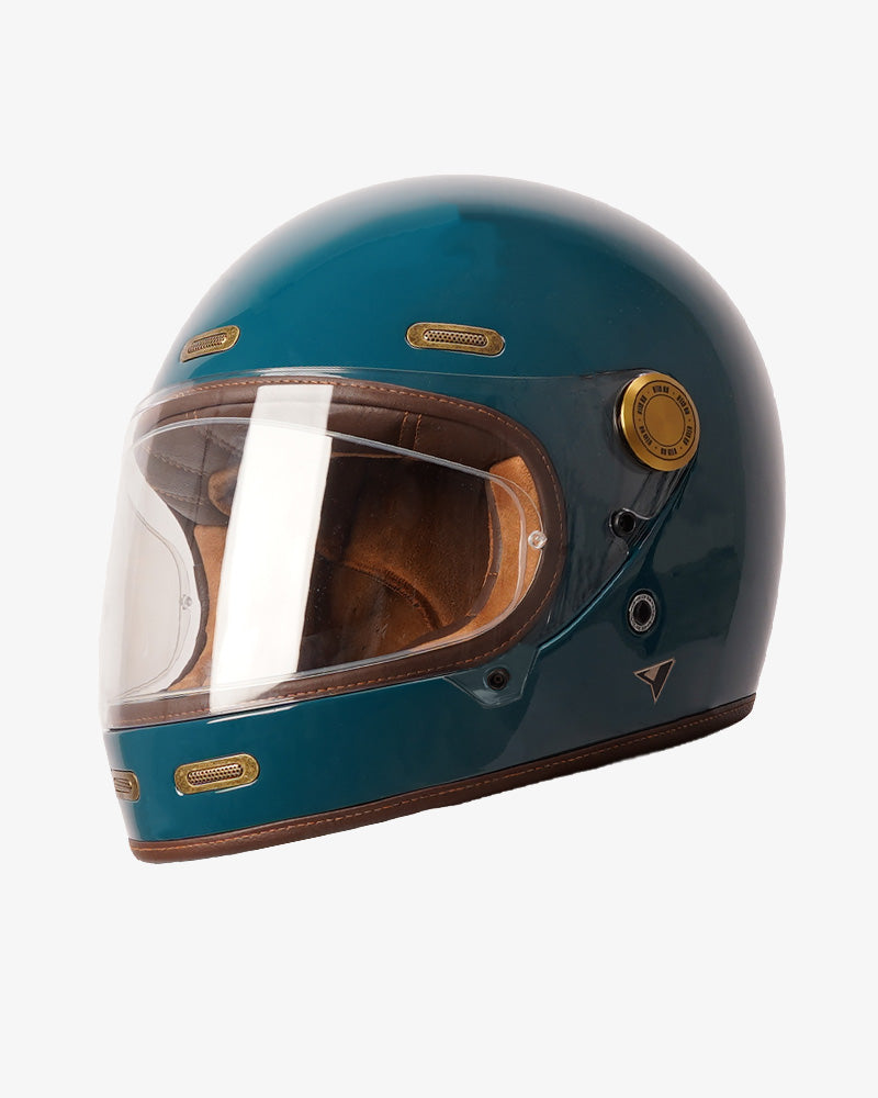 blue and gold motorcycle helmet By City Roadster III Black Shiny motorcycle helmet