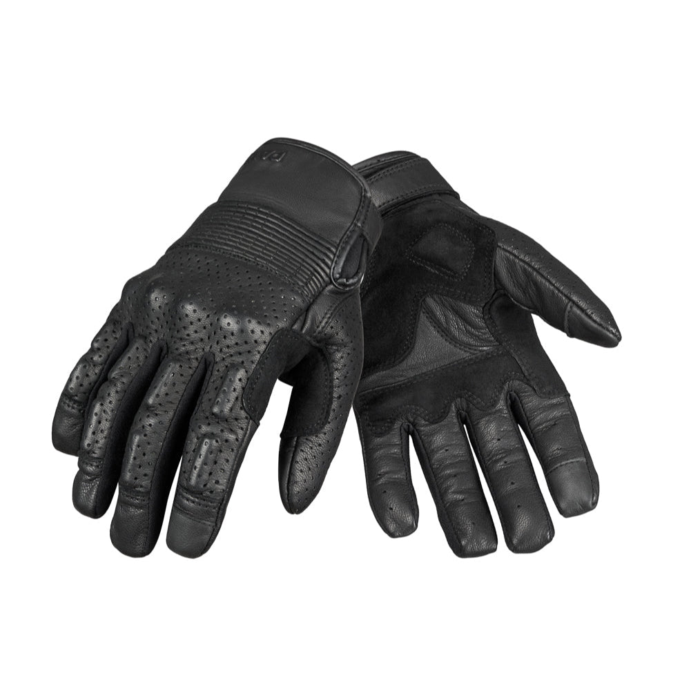 PANDO ONYX BLACK 02 – Leather Motorcycle Gloves