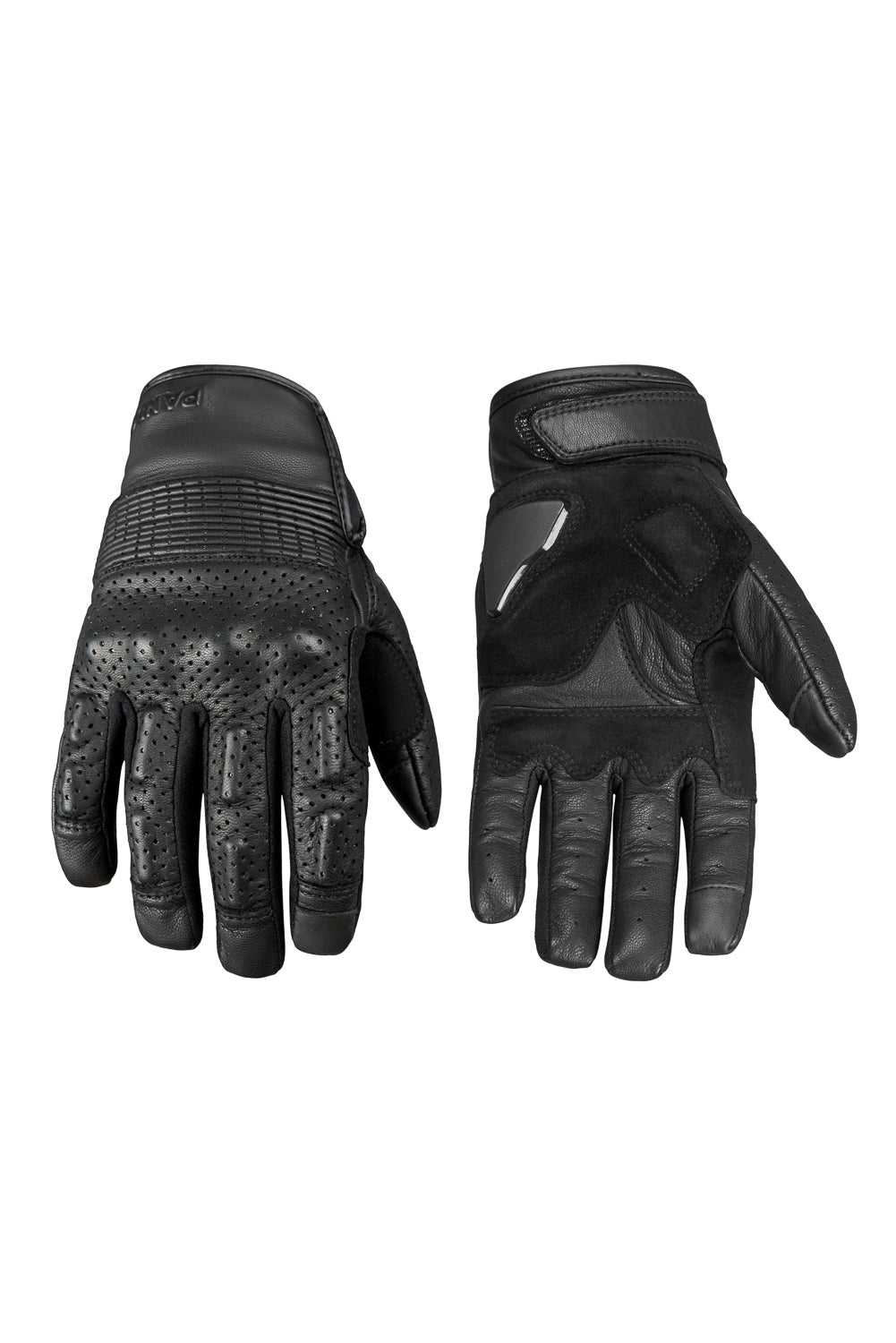 PANDO ONYX BLACK 02 – Leather Motorcycle Gloves