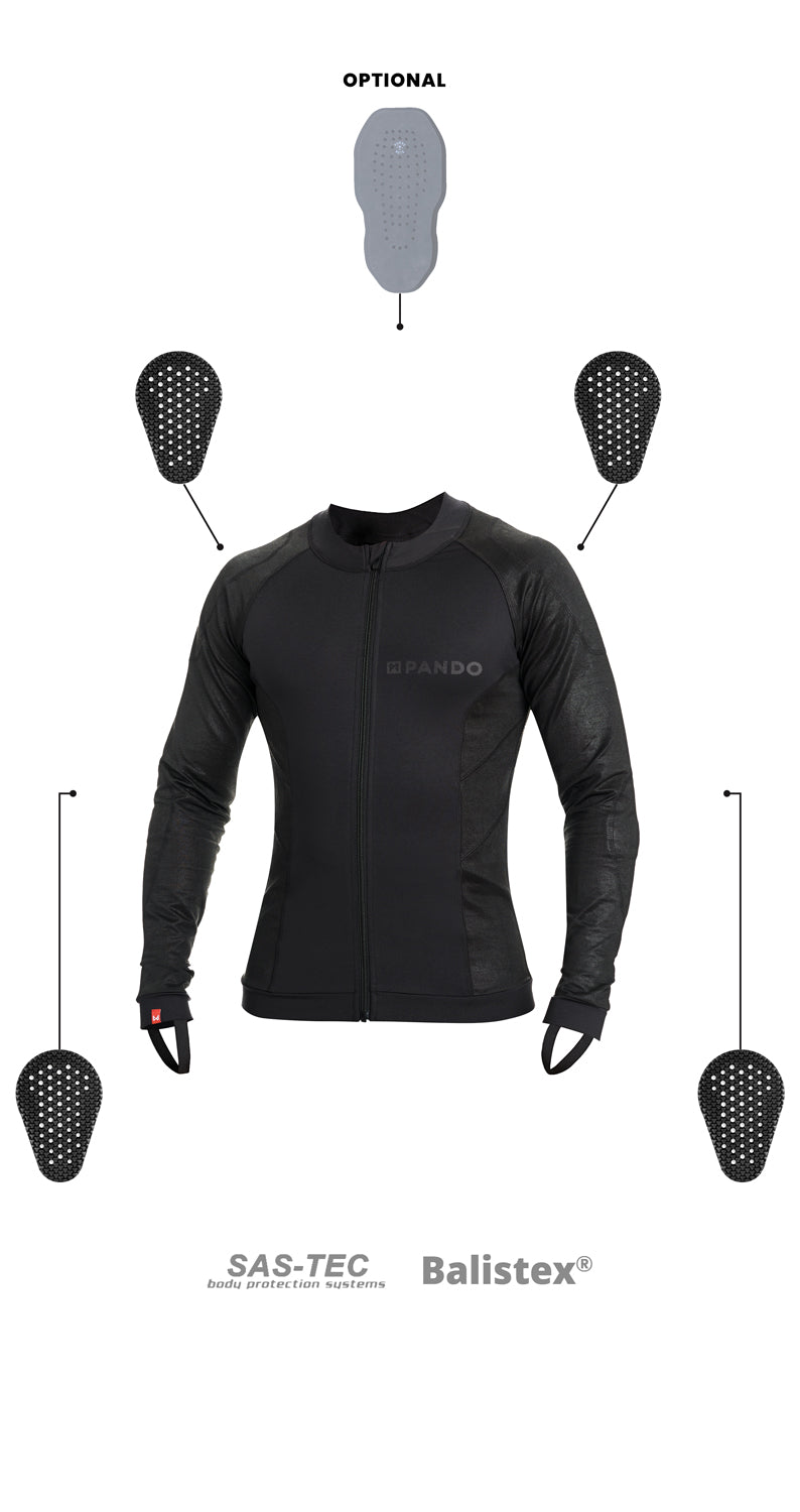 Pando Moto Shell UH | Armoured Motorcycle Base Layer