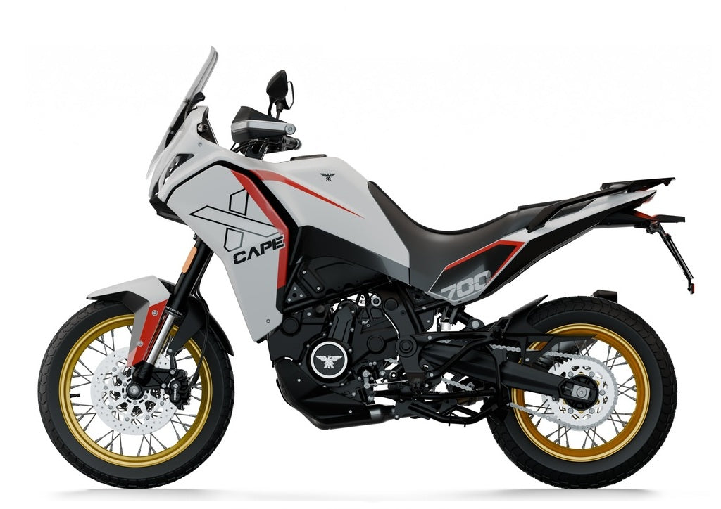 Moto Morini X-Cape 700 Carrara White Golden Wheels