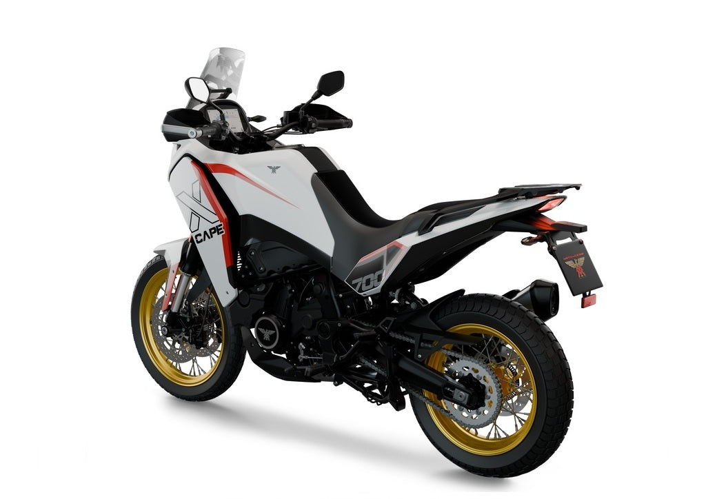 Moto Morini X-Cape 700 Carrara White Golden Wheels