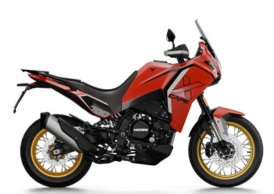 Moto Morini Xcape 700 golden wheels adventure bike at dude bikes motorcycle store