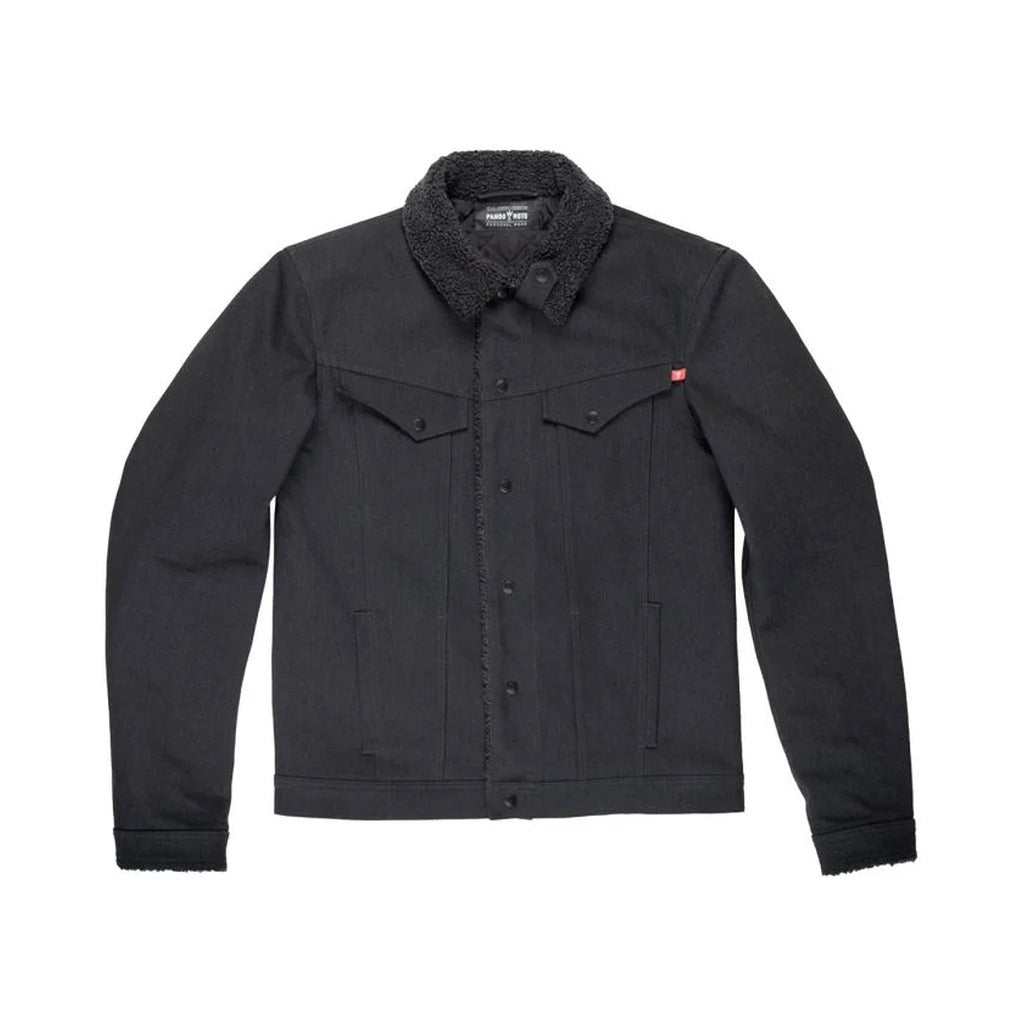 【新品】rosymonster no-collar pukkuri jacket Pando Moto Husky Jacket Black – Motorcycle Jacket with Warm Lining