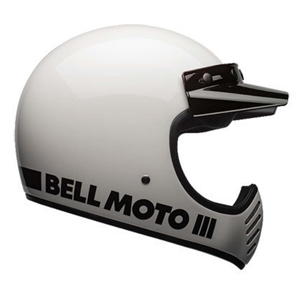Bell Moto-3 Classic White motorcycle helmet - Main Image