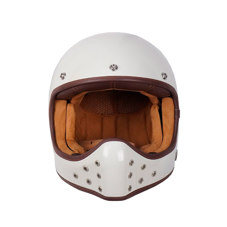 By City The Rock White Bone Helmet at Dude Bikes motorctcle