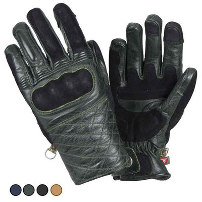 green leather motorcycle gloves