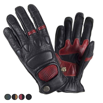 black leather motorcycle gloves for men at dude bikes